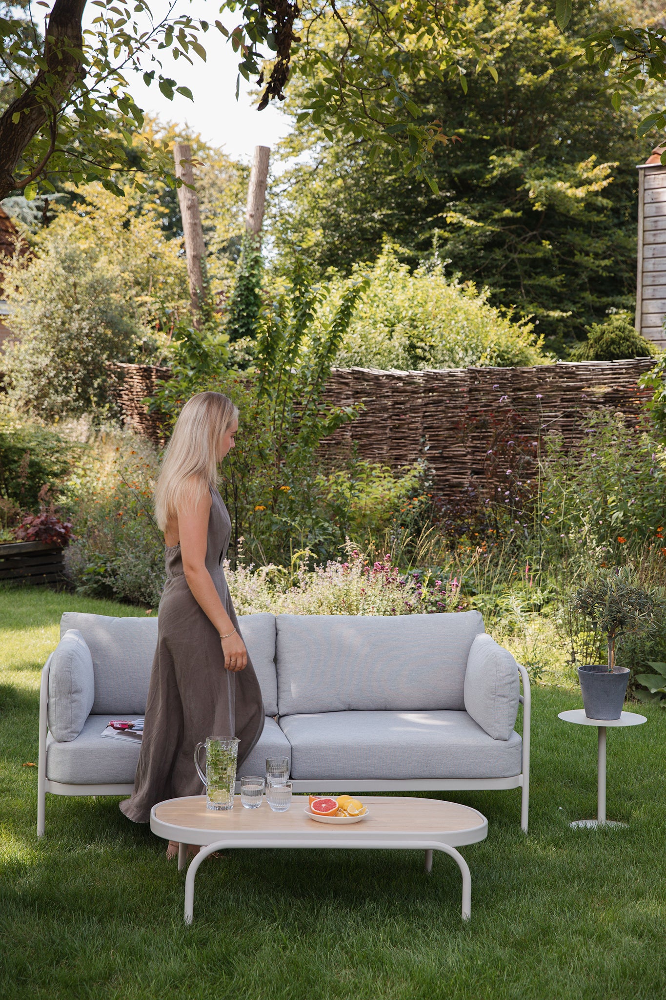 Vista Beige Outdoor Coffee Table