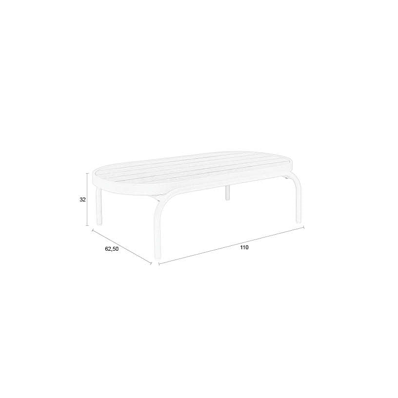 Vista Beige Outdoor Coffee Table