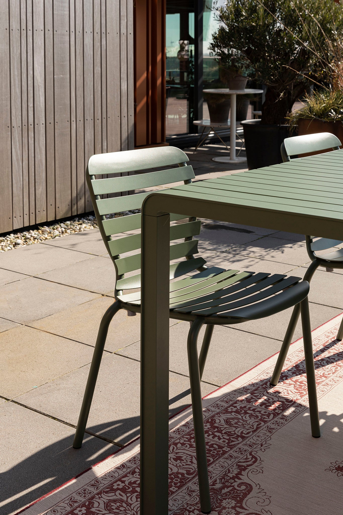 Vondel 168.5 Garden Table Set with Chair and Bench