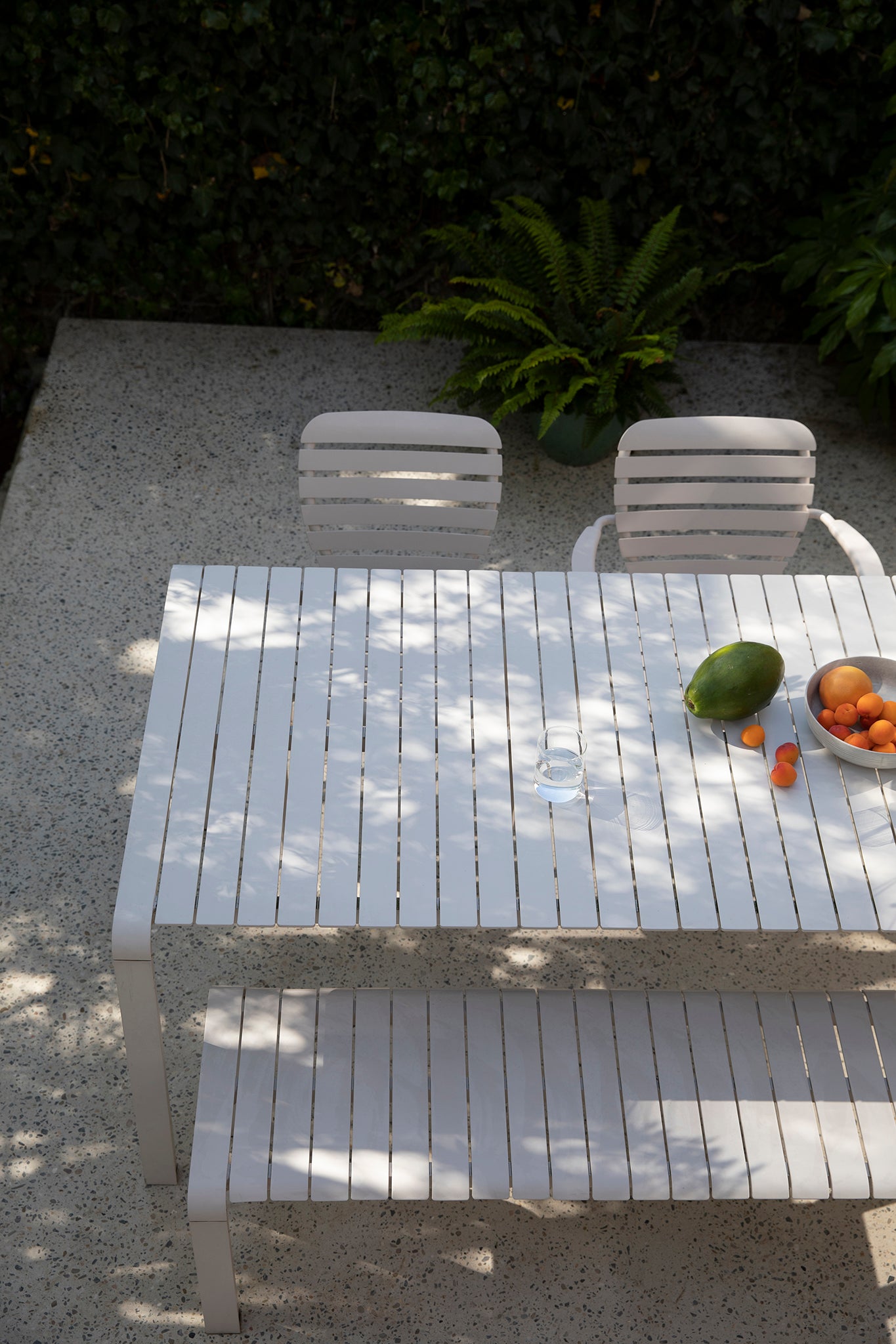 Vondel 168.5 Garden Table Set with Chair and Bench