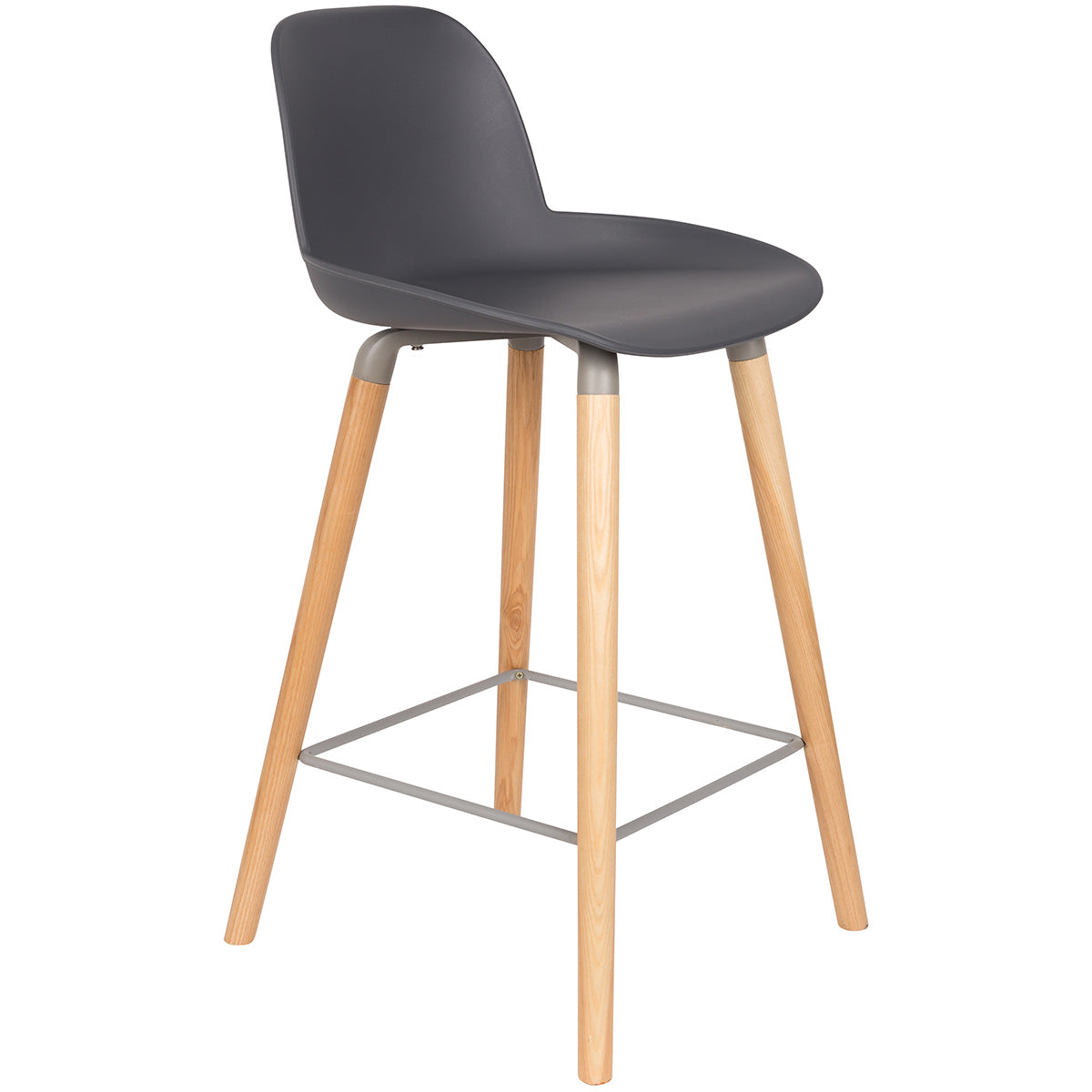 Albert Kuip Dar Grey Counter Stool (2/Set) (Display/Outlet)