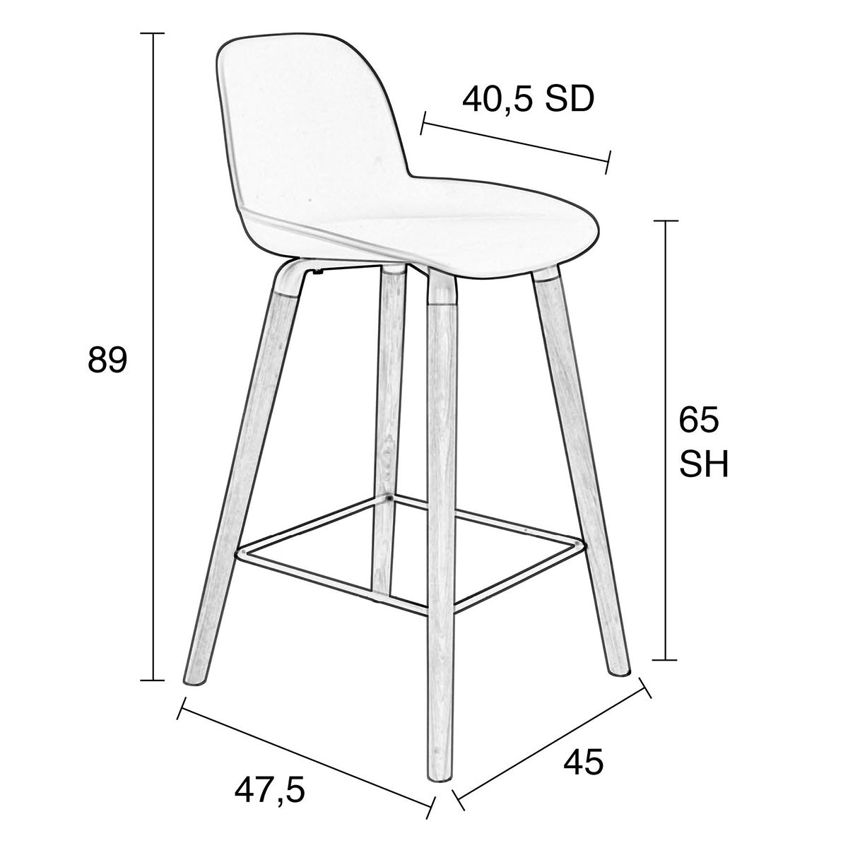 Albert Kuip Counter Stool