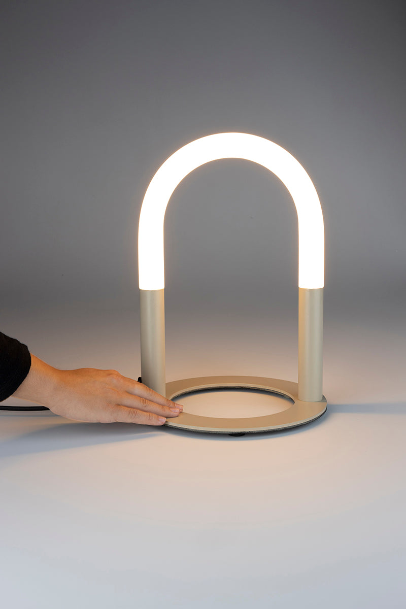 Arch Beige Table Lamp