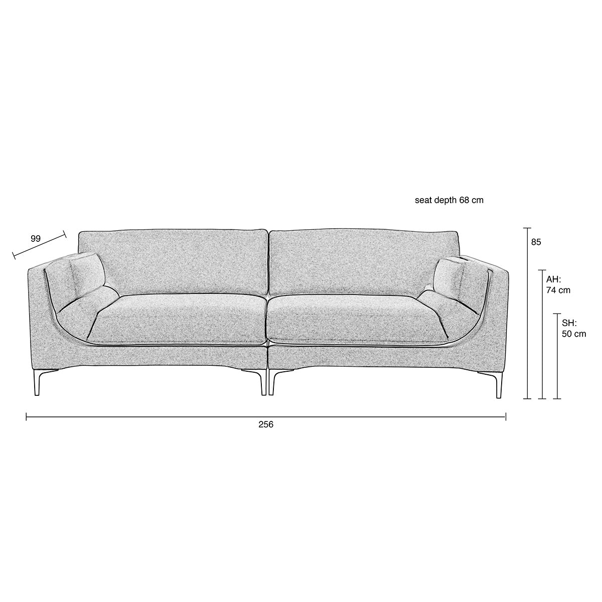 Balcony 3 Seater Sofa