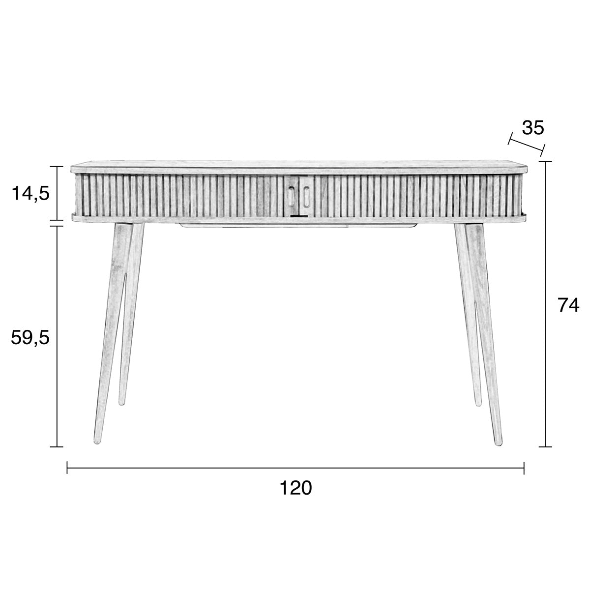 Barbier Console Table