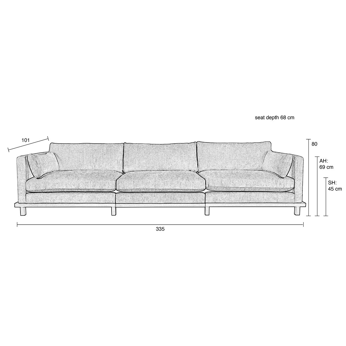 Blossom 4.5 Seater Sofa