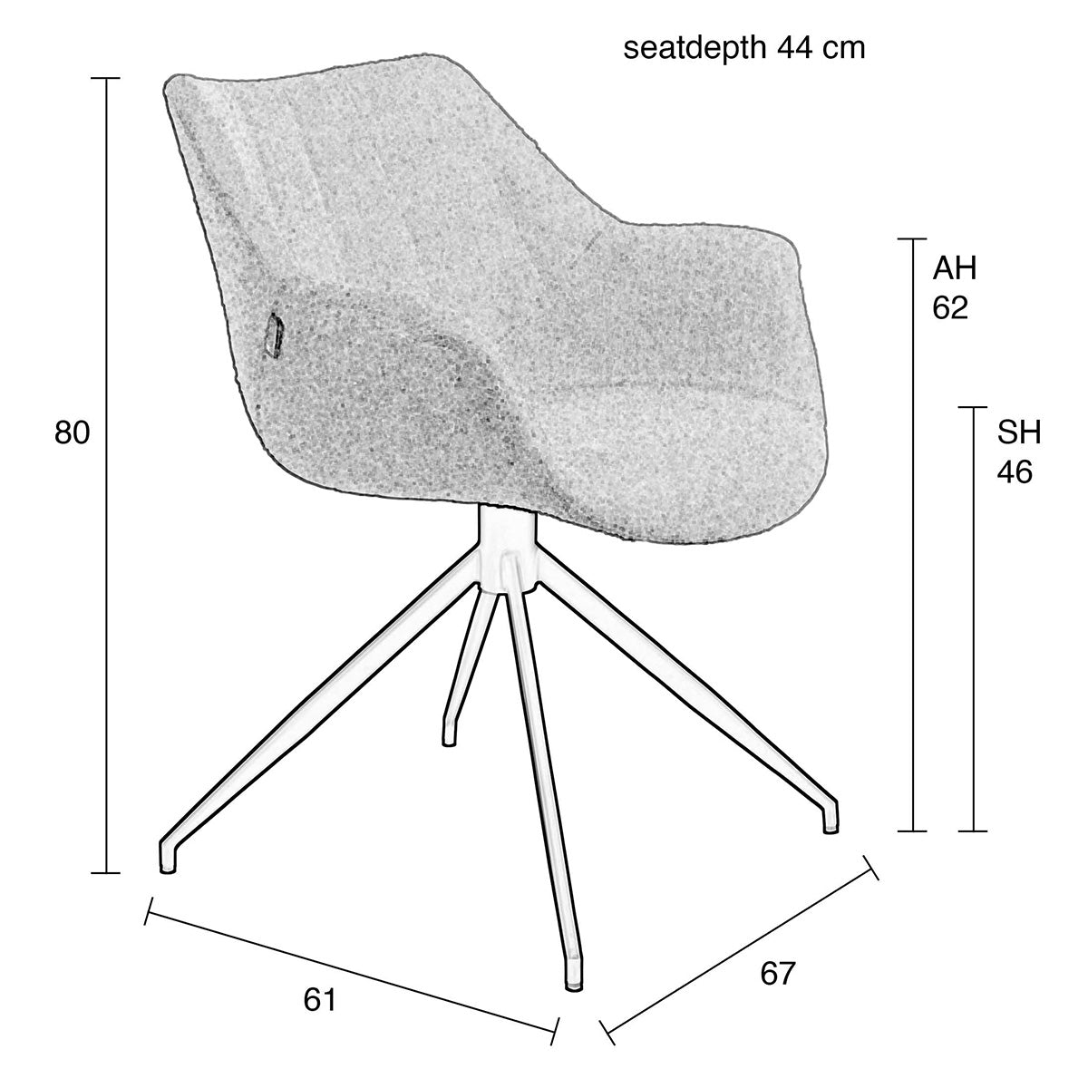 Doulton Swivel Armchair