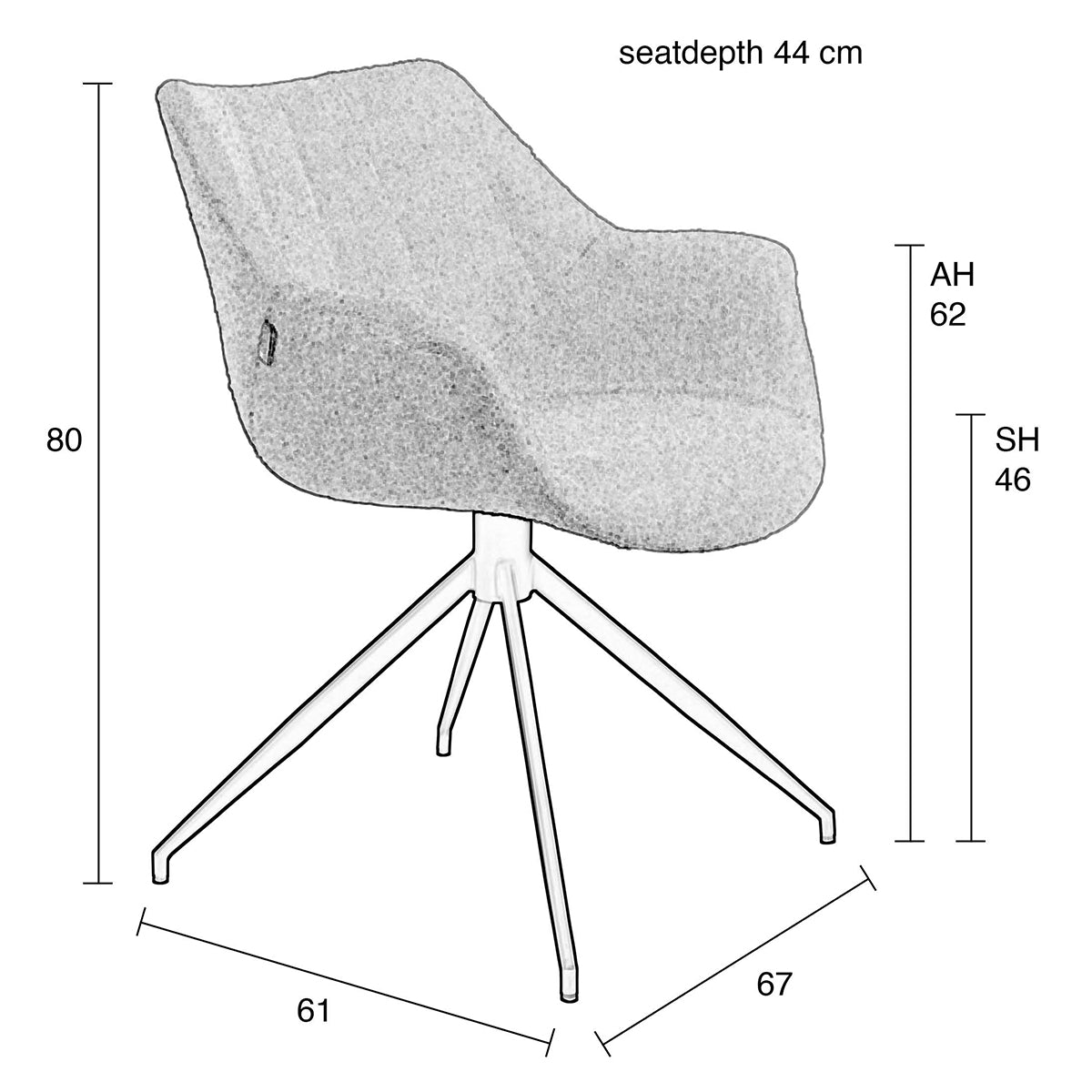 Doulton Swivel Armchair