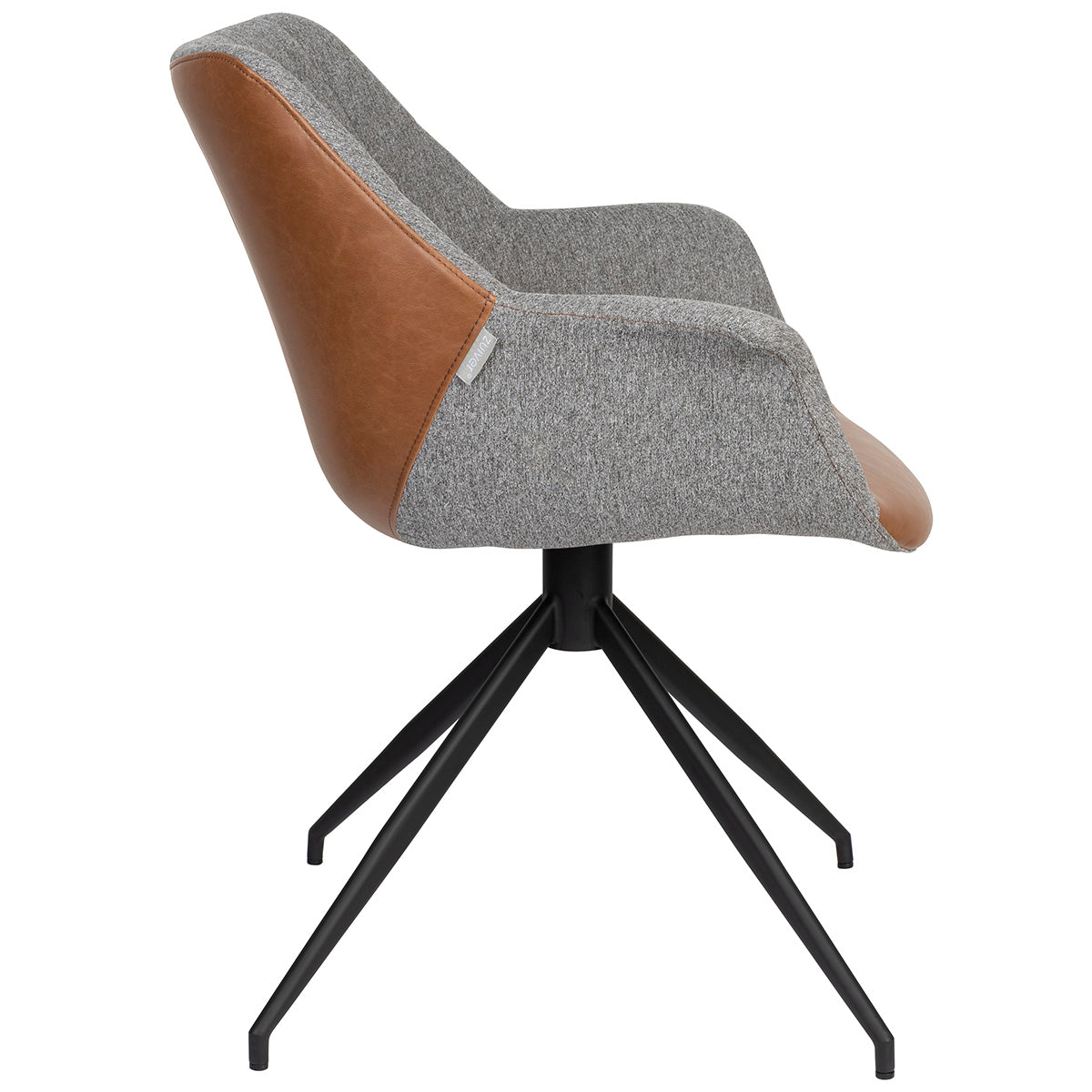 Doulton Vintage Brown Swivel Armchair