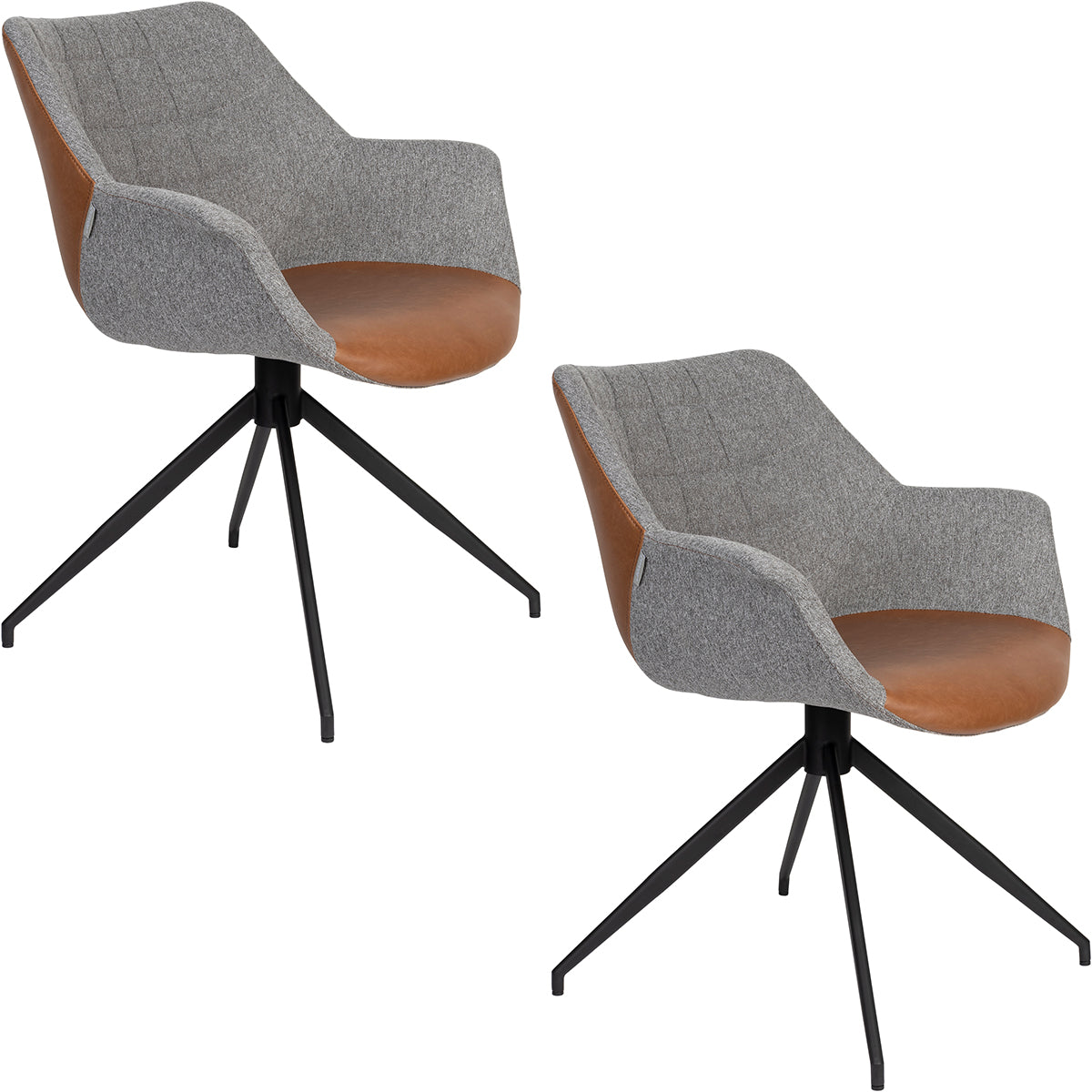 Doulton Vintage Brown Swivel Armchair