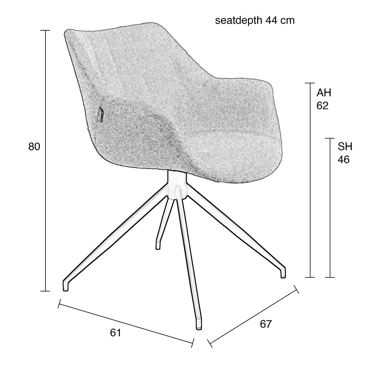 Doulton Vintage Brown Swivel Armchair