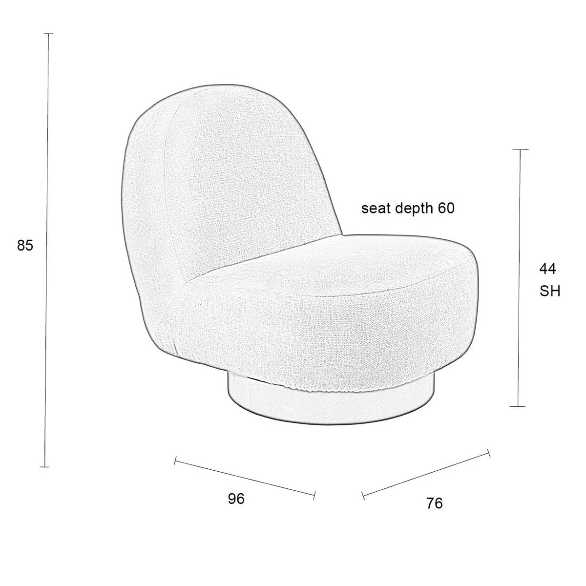 Eden Moss Lounge Chair