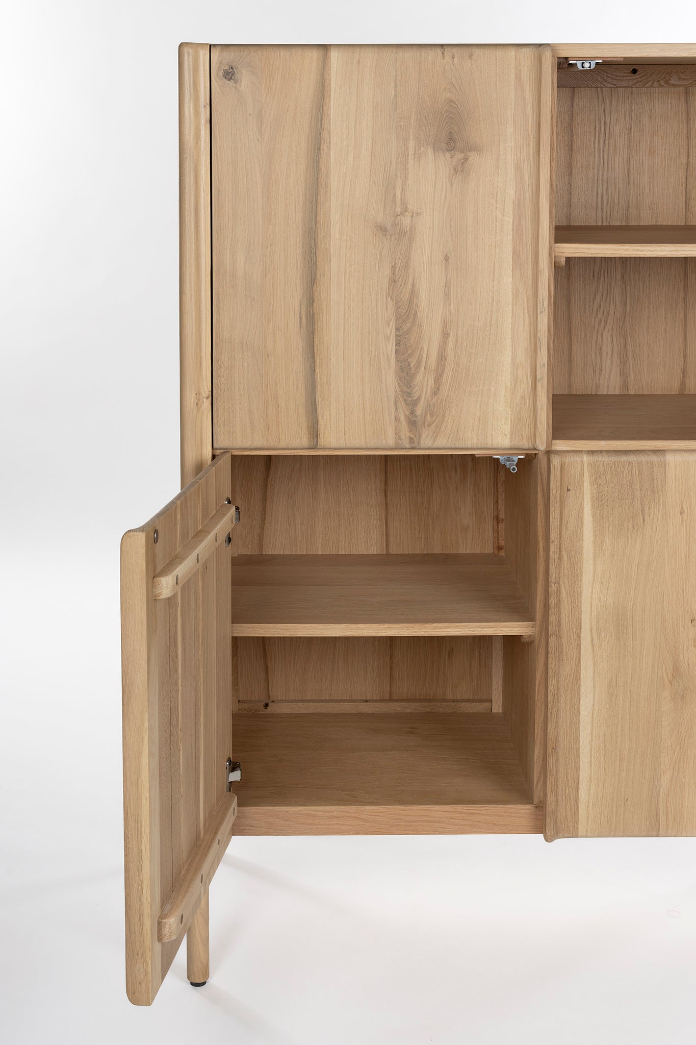 Ember Natural Oak Wood High Sideboard