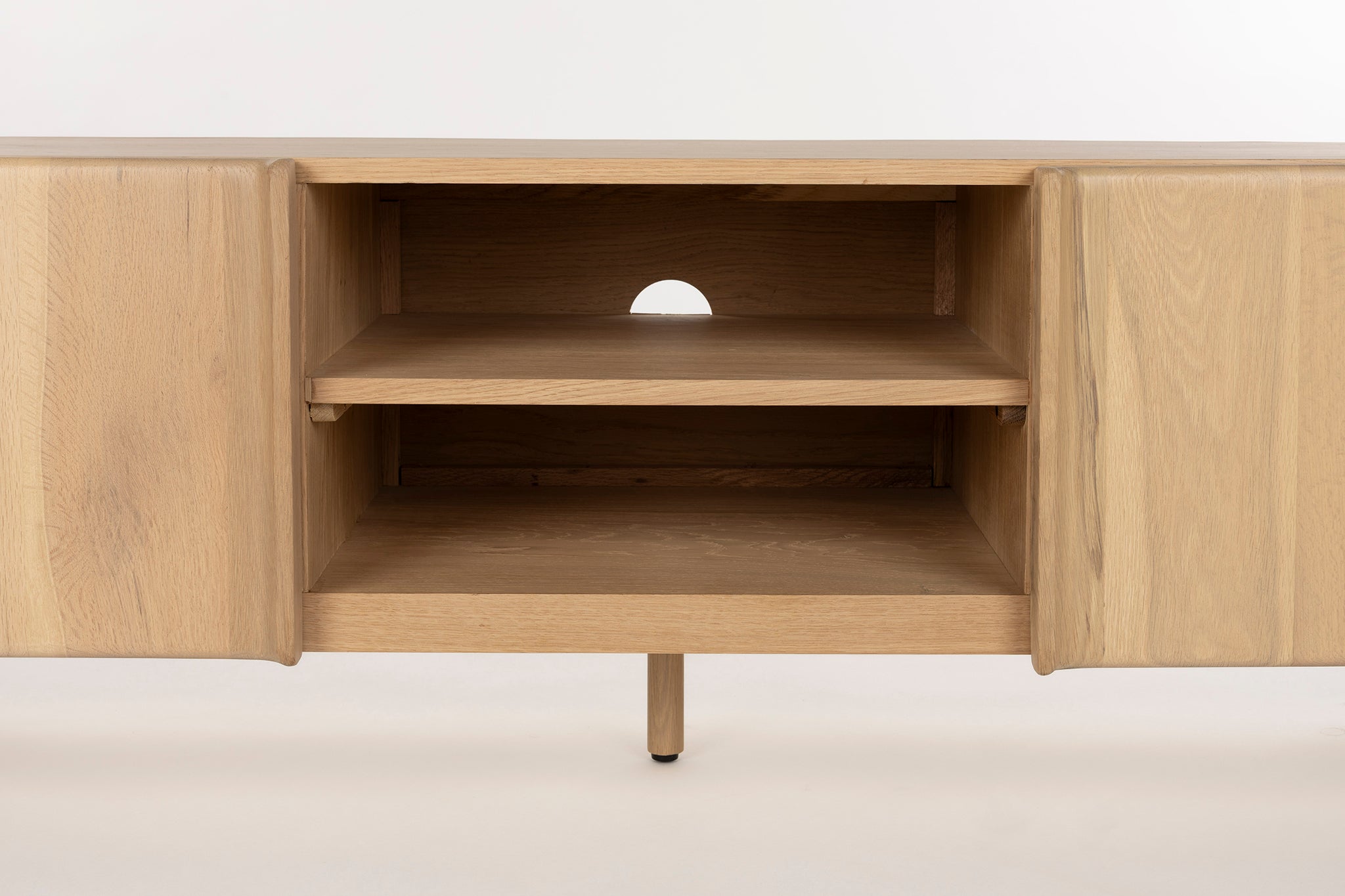 Ember Natural Oak Wood TV Unit