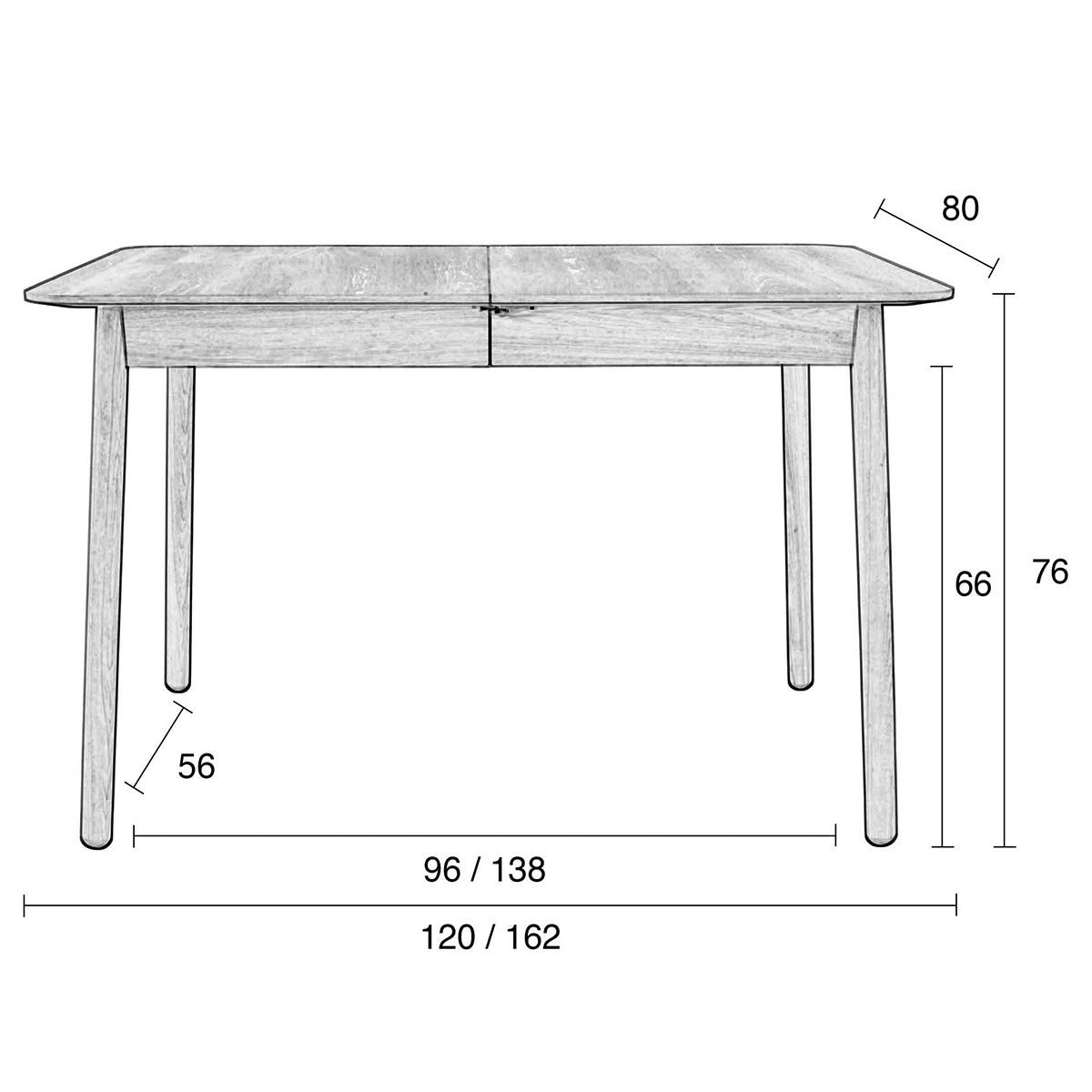 Glimps Extendable Table