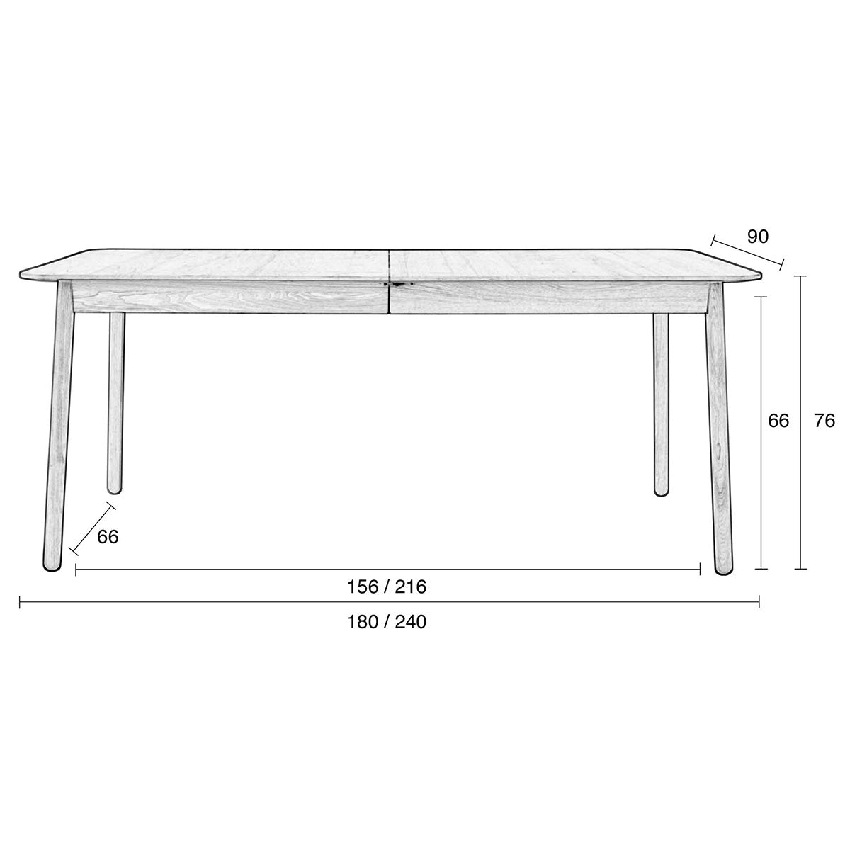 Glimps Extendable Table