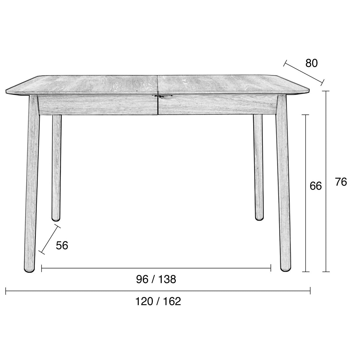 Glimps Extendable Table