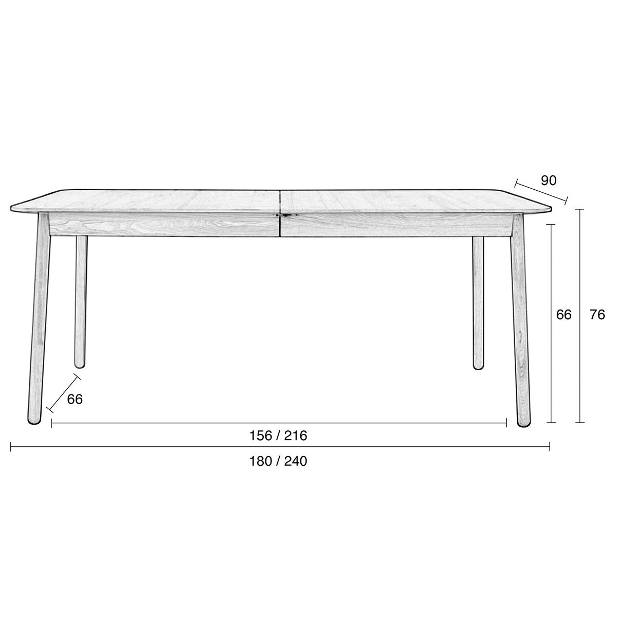 Glimps Extendable Table