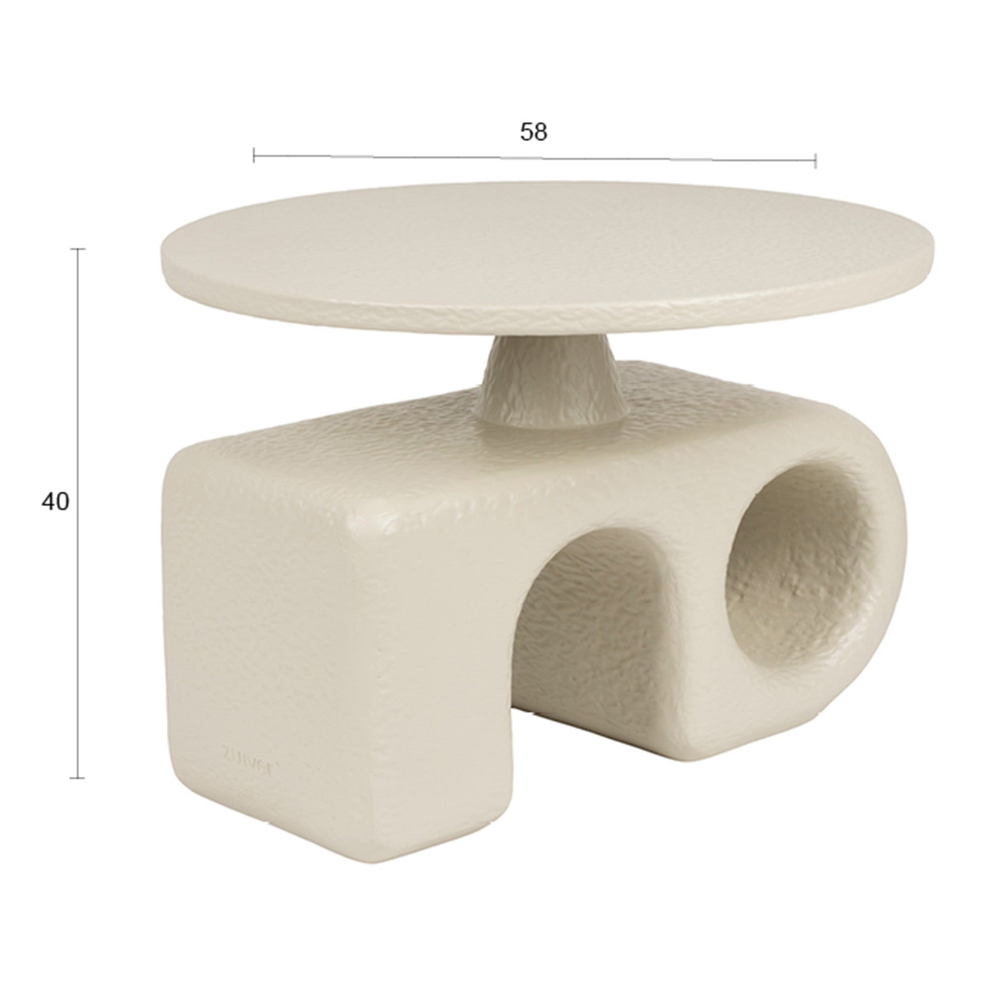 Hermit Beige Side Table