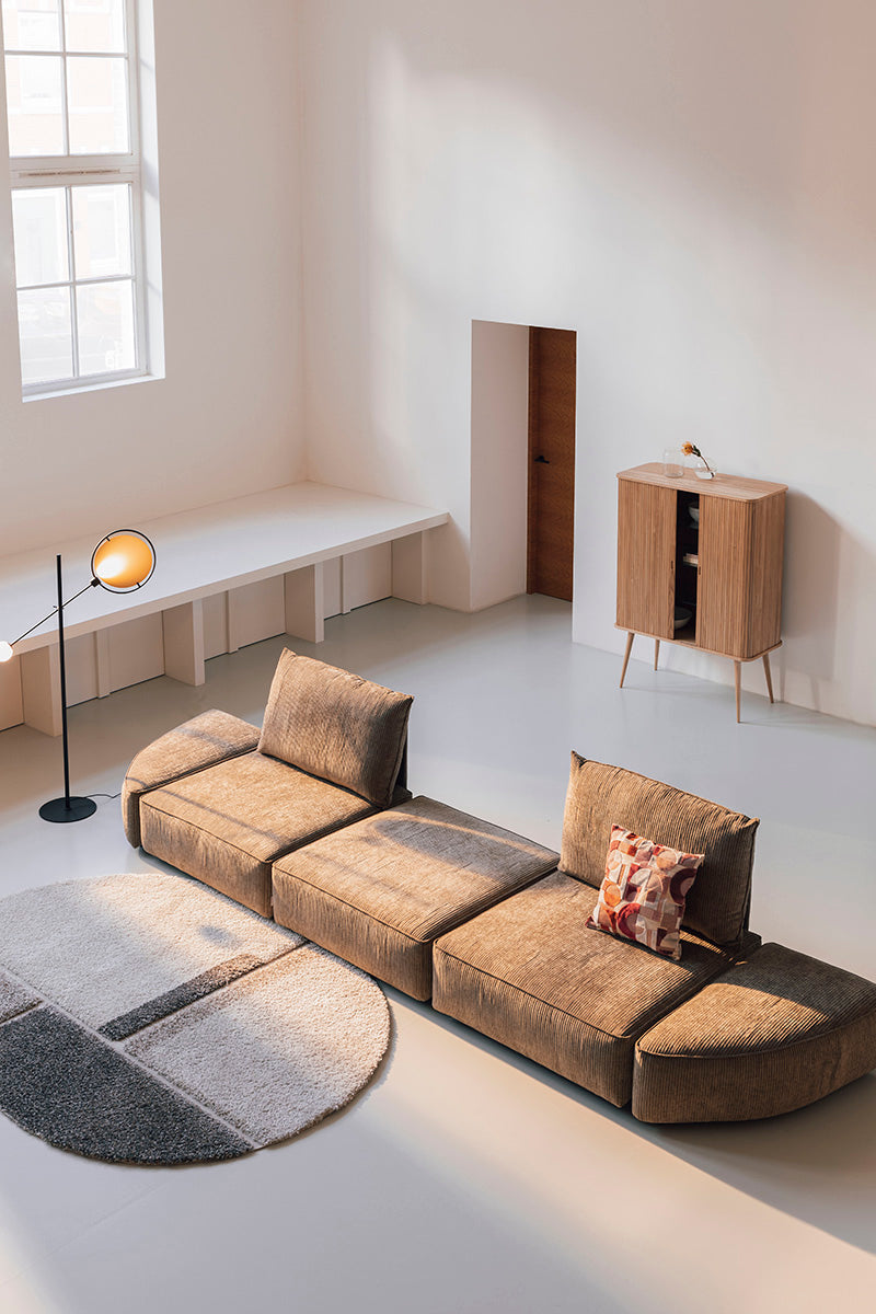 Hunter Moss Pie Pouf Left Element Sofa