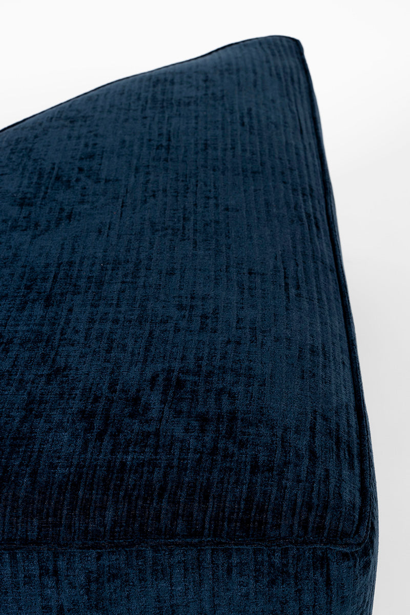 Hunter Navy Pie Pouf Right Element Sofa