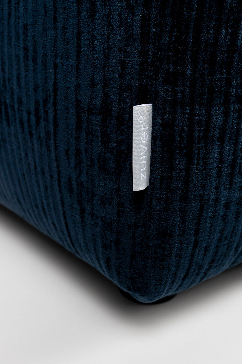 Hunter Navy no Back 1.5 Seater Element Sofa