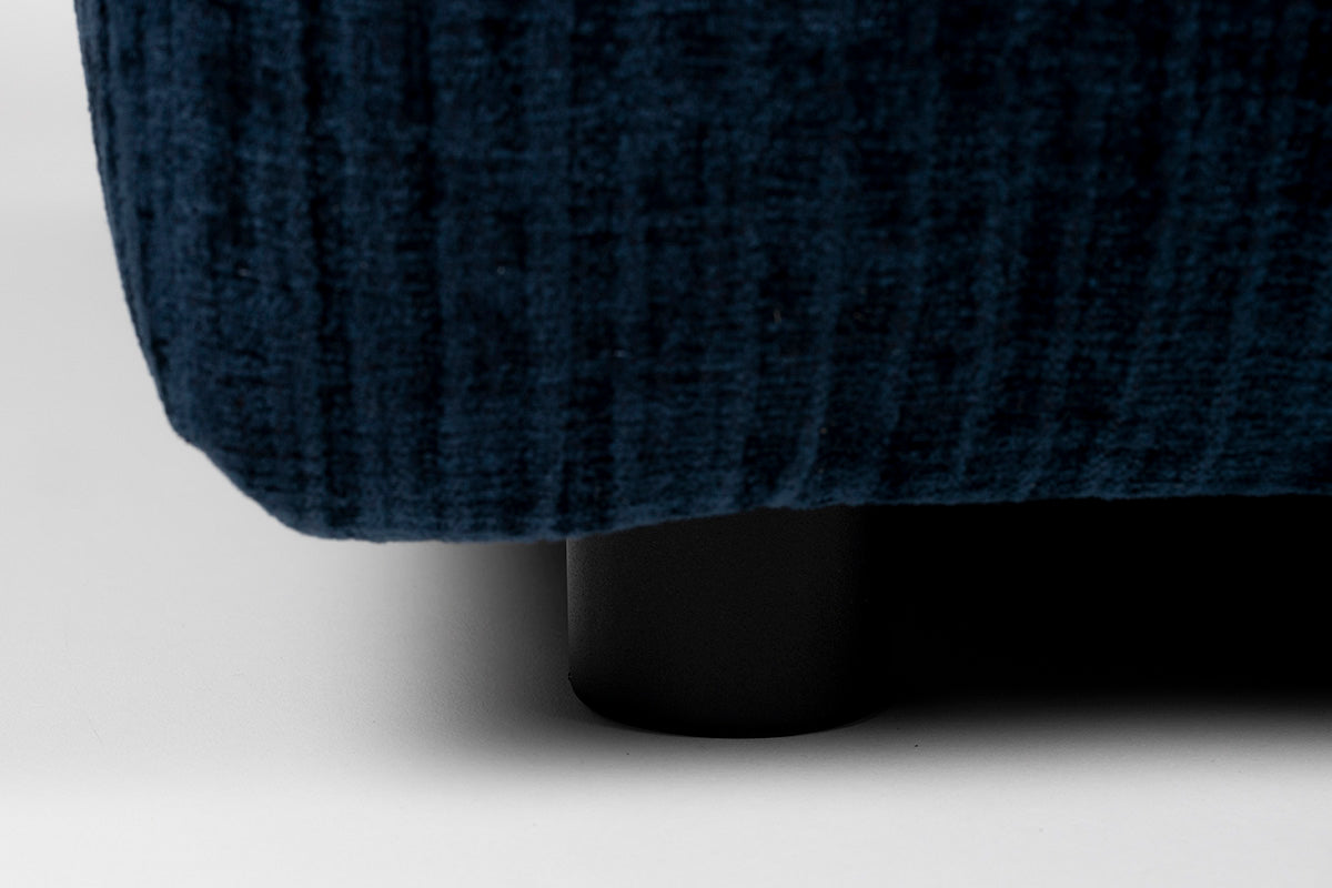 Hunter Navy no Back 1.5 Seater Element Sofa