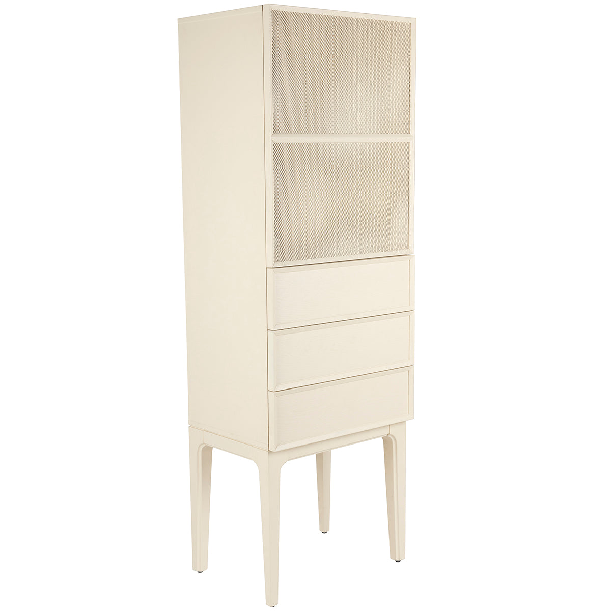 June Beige 1 Door 3 Drawers Cabinet - WOO .Design