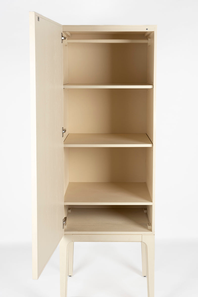 June Beige 1 Door Cabinet - WOO .Design