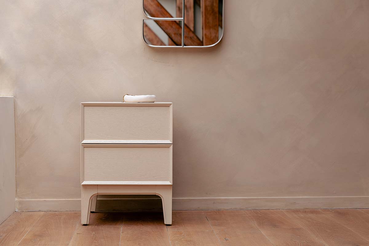 June Beige Bedside Table - WOO .Design