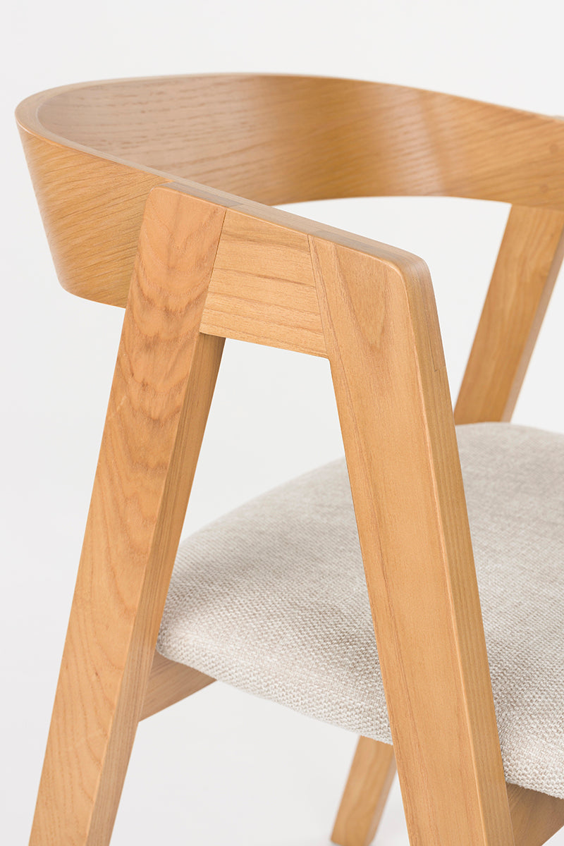 Mads Ash Wood Chair (2/Set)