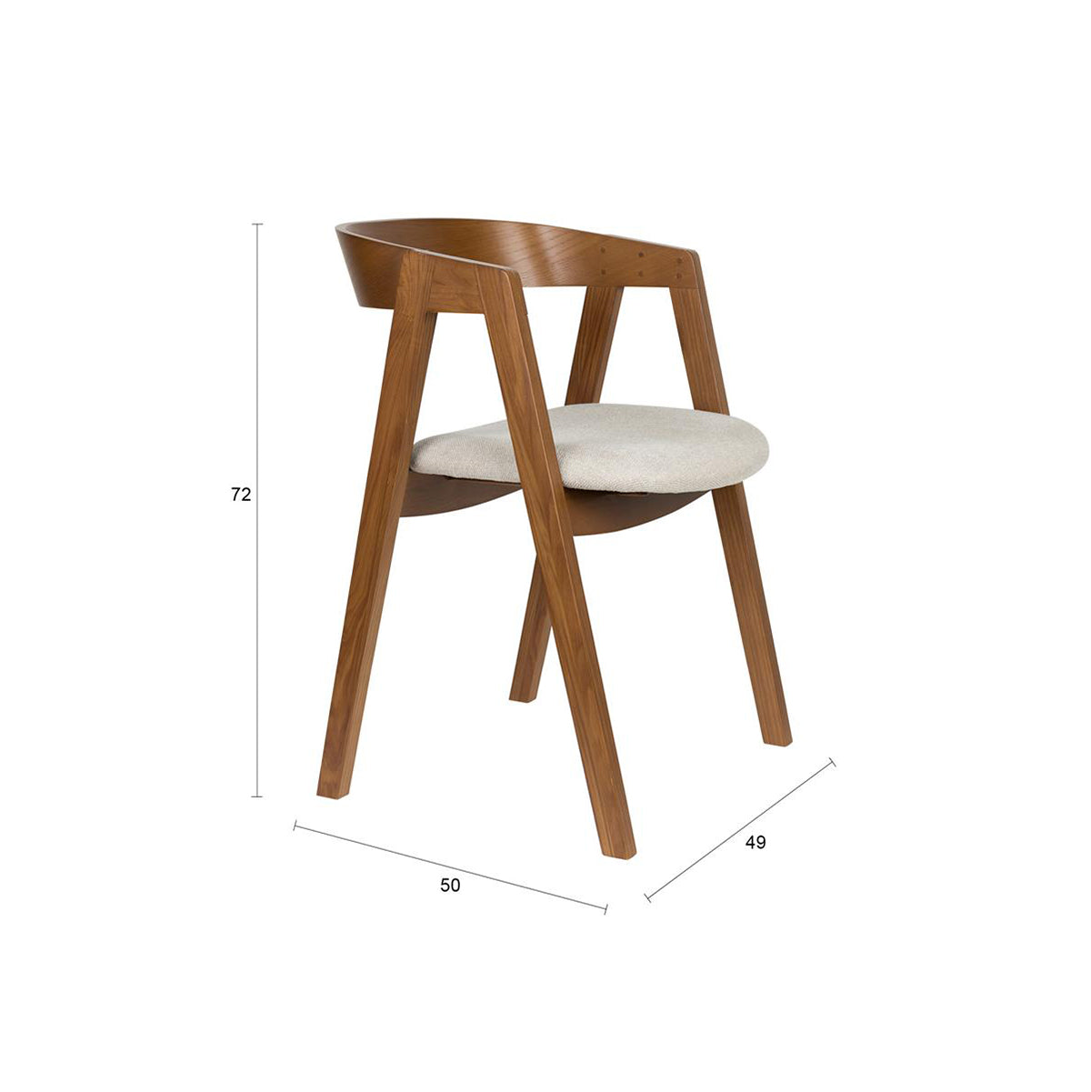 Mads Ash Wood Chair (2/Set)