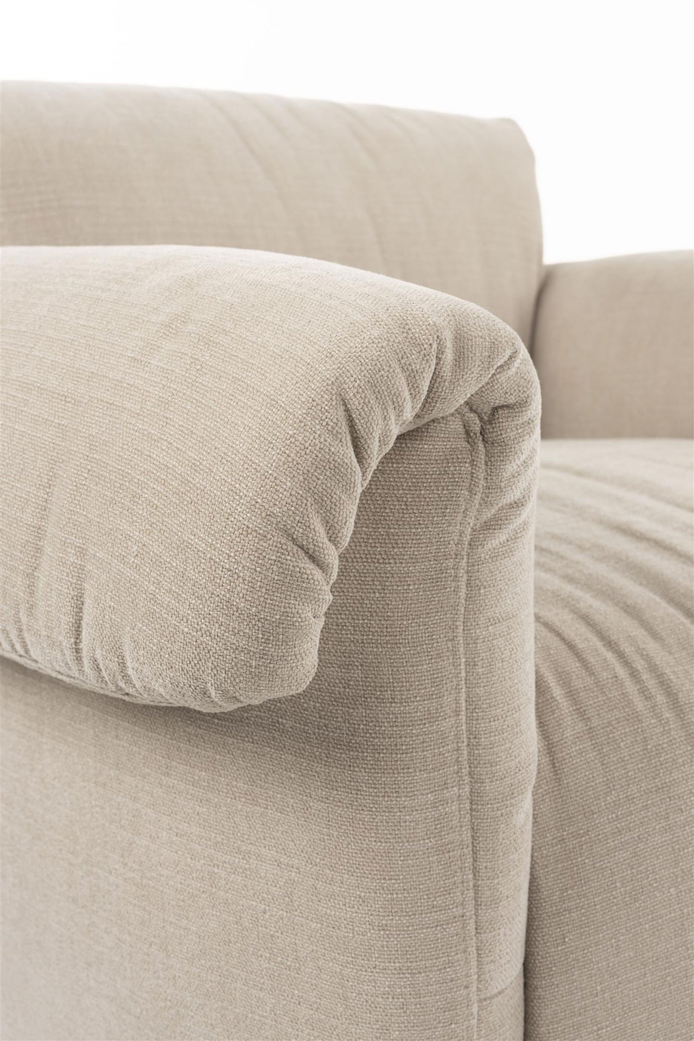 Puffy Beige Lounge Chair