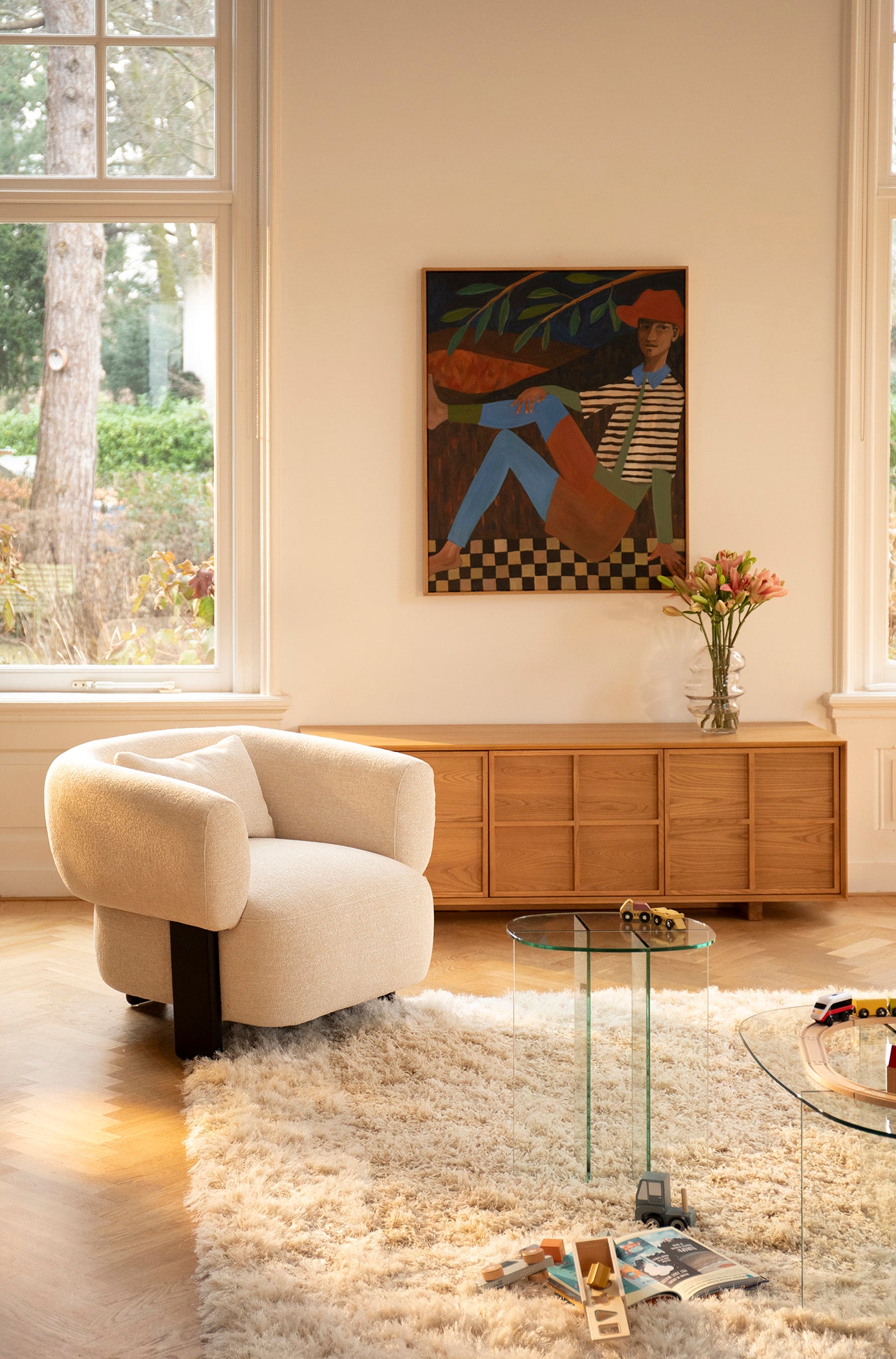 Raster Natural Low Sideboard