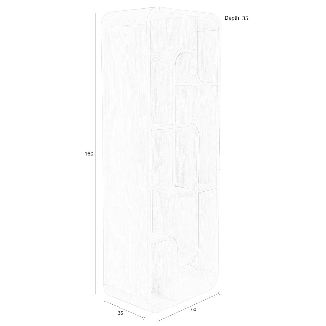 Seven Oak Wood Cabinet - WOO .Design