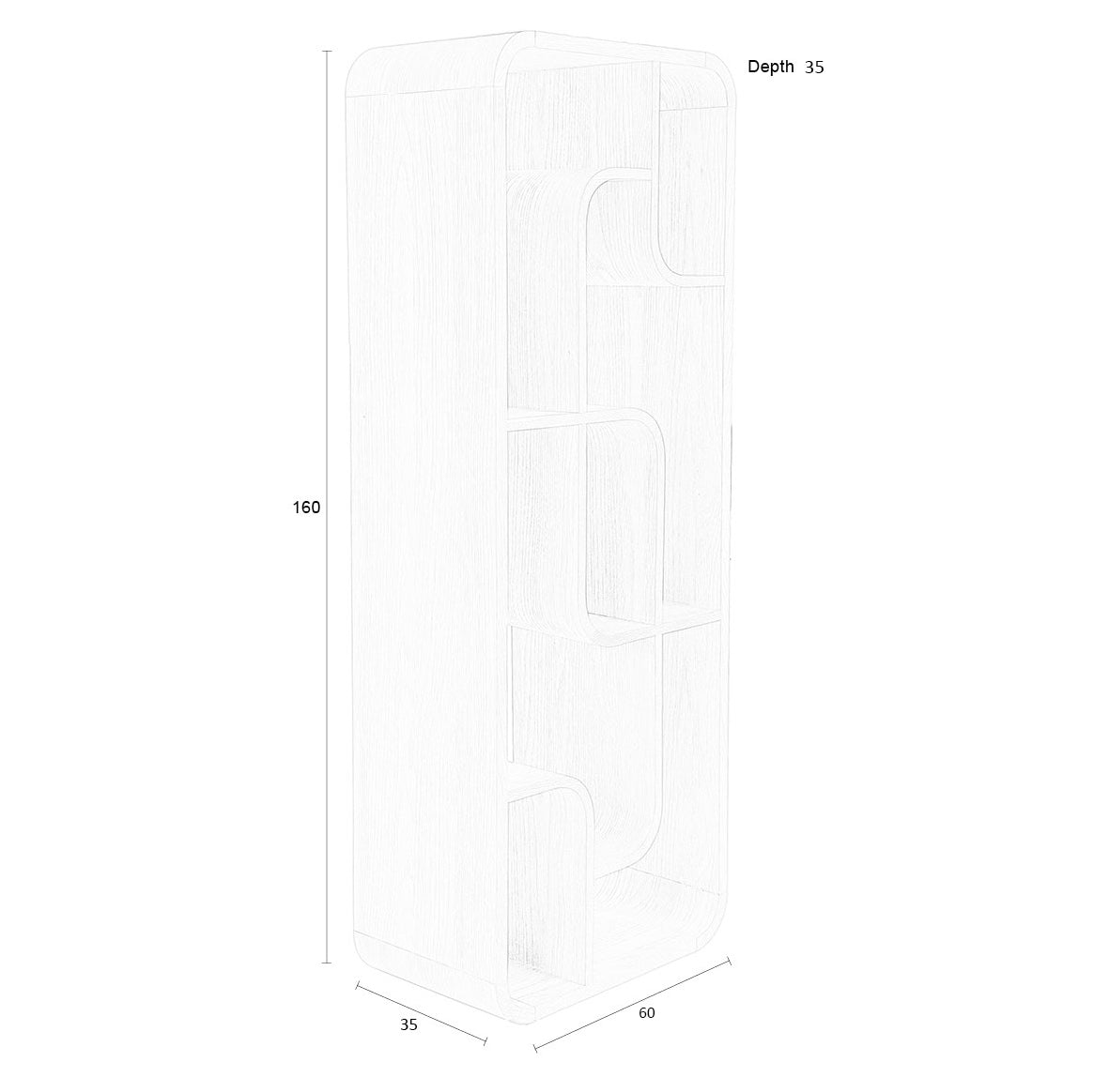 Seven Oak Wood Cabinet - WOO .Design