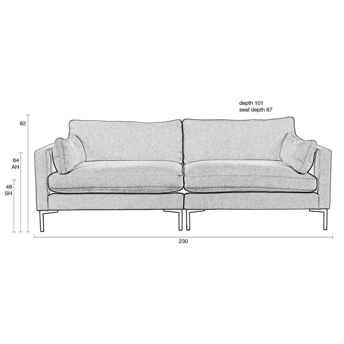 Summer 3 Seater Sofa