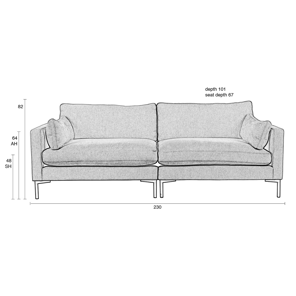 Summer 3 Seater Sofa