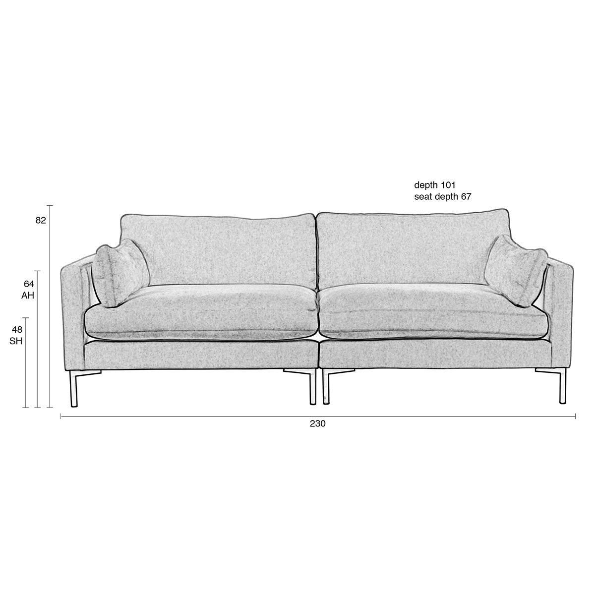 Summer 3 Seater Sofa
