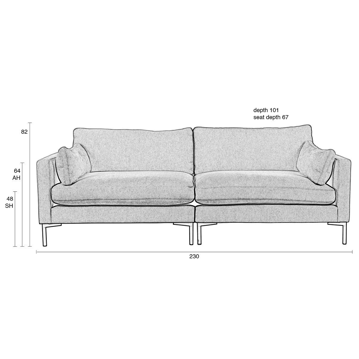 Summer 3 Seater Sofa