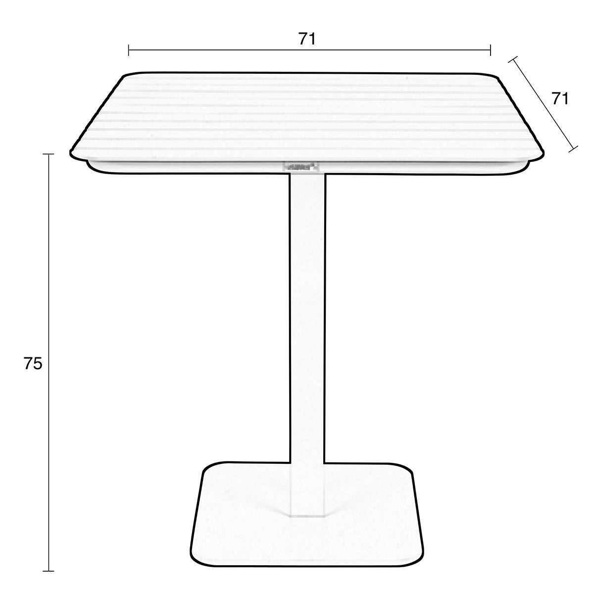 Vondel Bistro Garden Table
