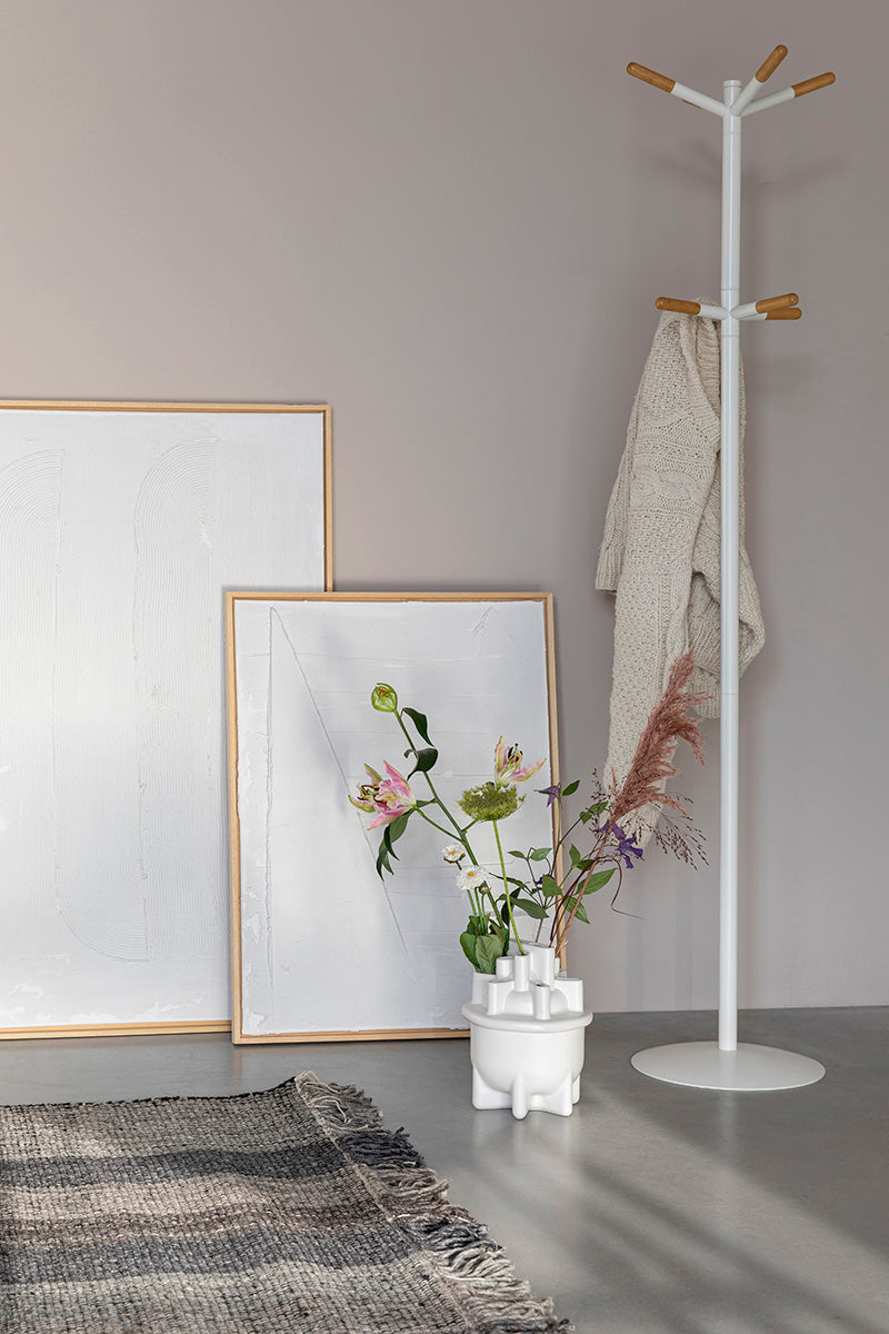 Wooden Tip Coat Rack