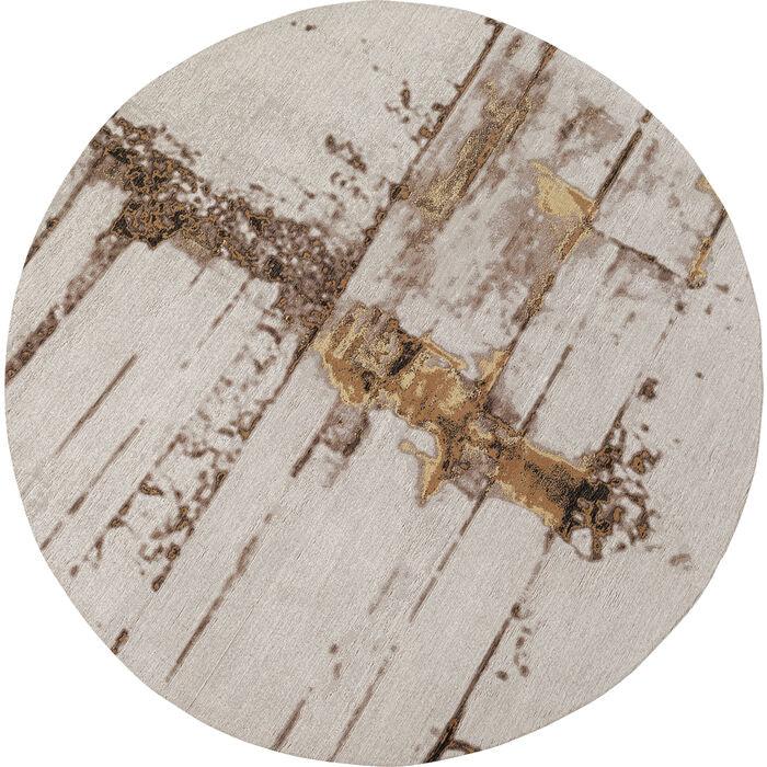 Abstract Grey Round Carpet - WOO .Design