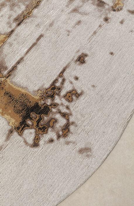 Abstract Grey Round Carpet - WOO .Design