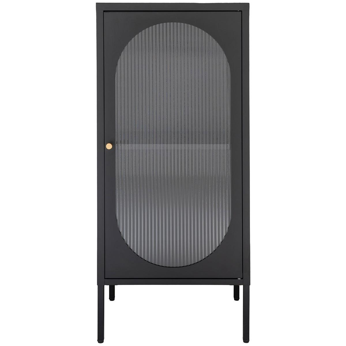 Adelaide Black 1 Door Display Cabinet - WOO .Design