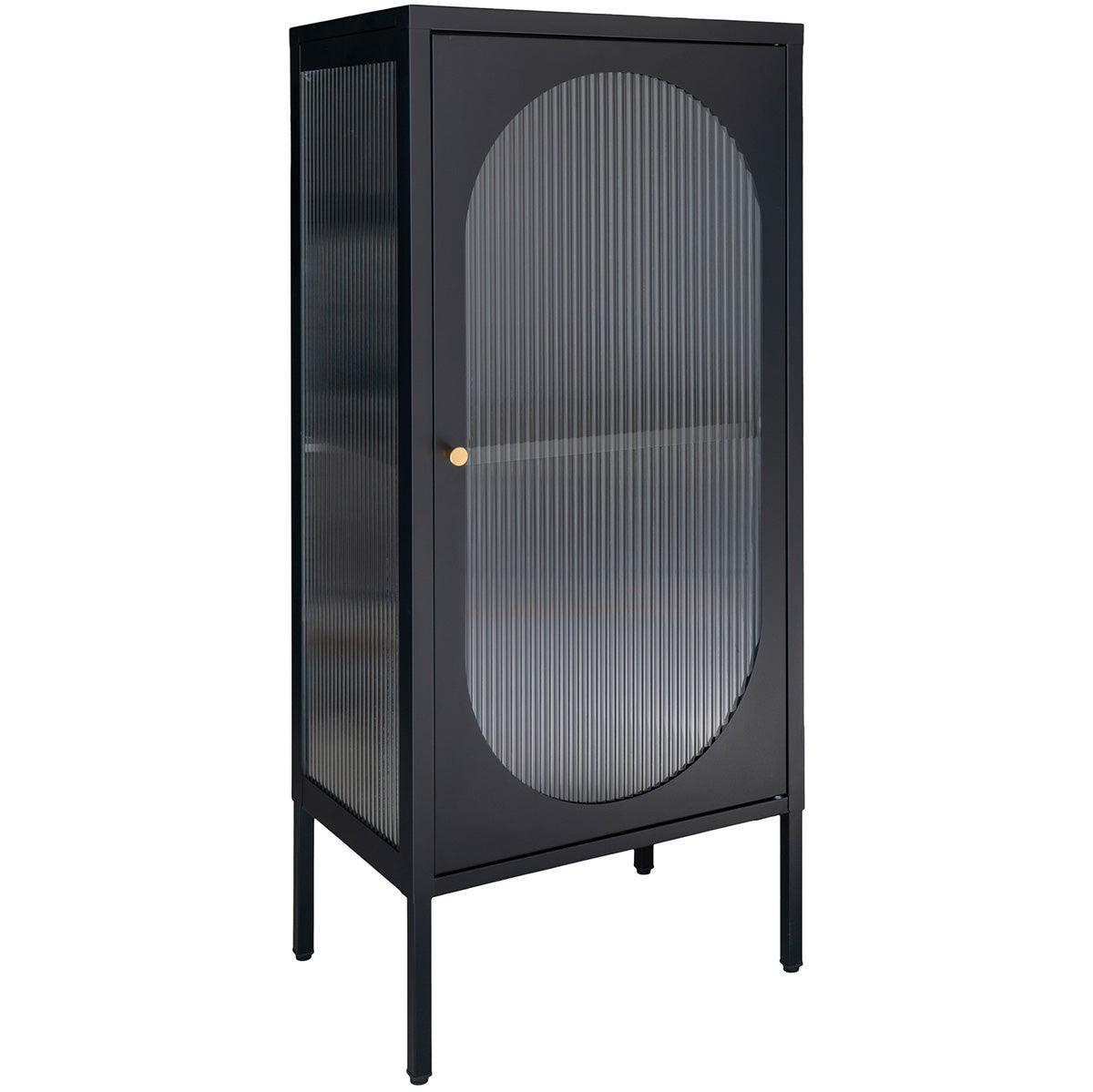 Adelaide Black 1 Door Display Cabinet - WOO .Design