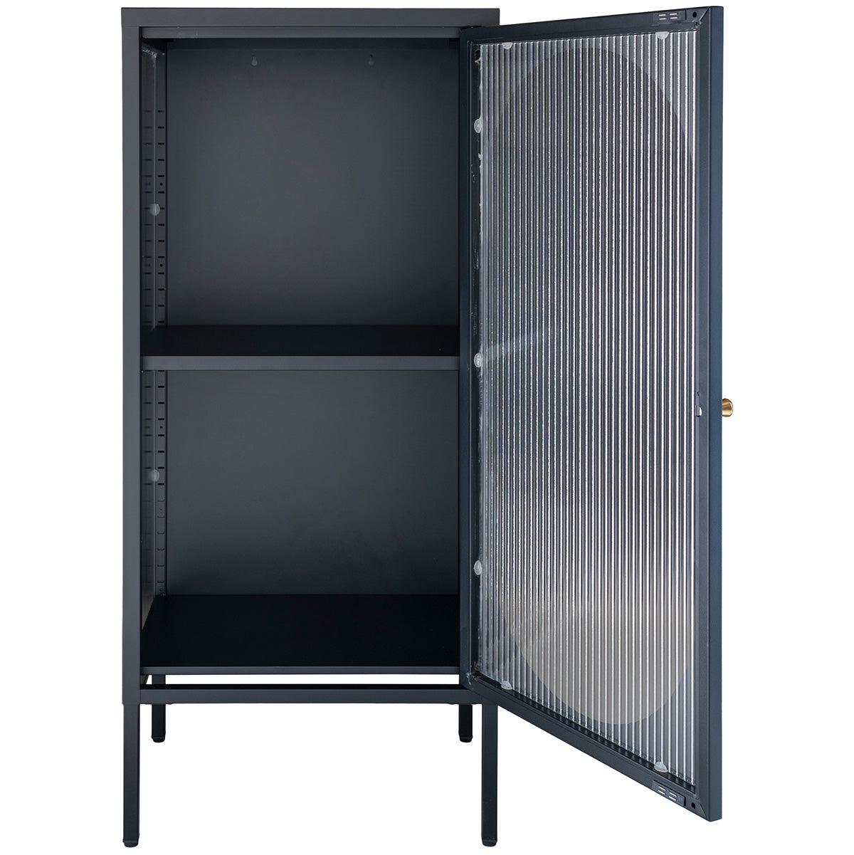 Adelaide Black 1 Door Display Cabinet - WOO .Design