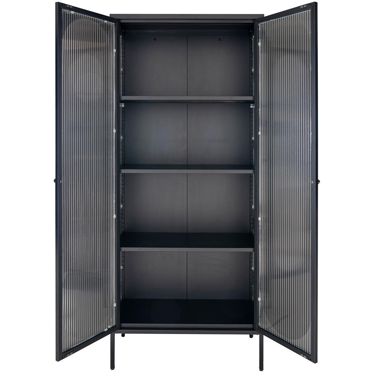 Adelaide Black High Display Cabinet - WOO .Design