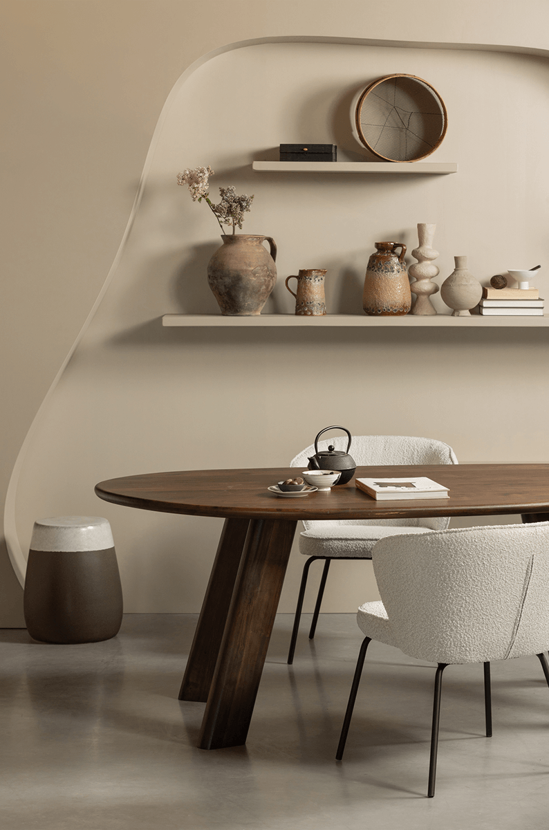 Admit Boucle Dining Chair (2/Set) - WOO .Design