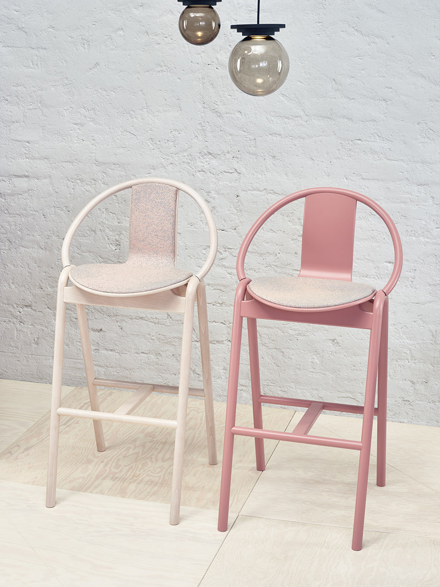 Again Upholstered Barstool - WOO .Design
